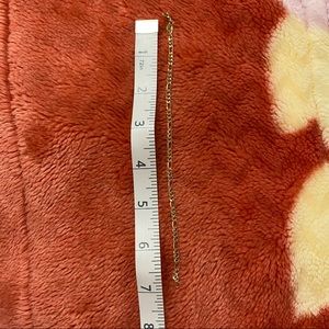 18k gold filled Figaro bracelet - 7inch